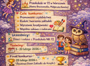 Konkurs plastyczny"Magiczne zakładki do książek"